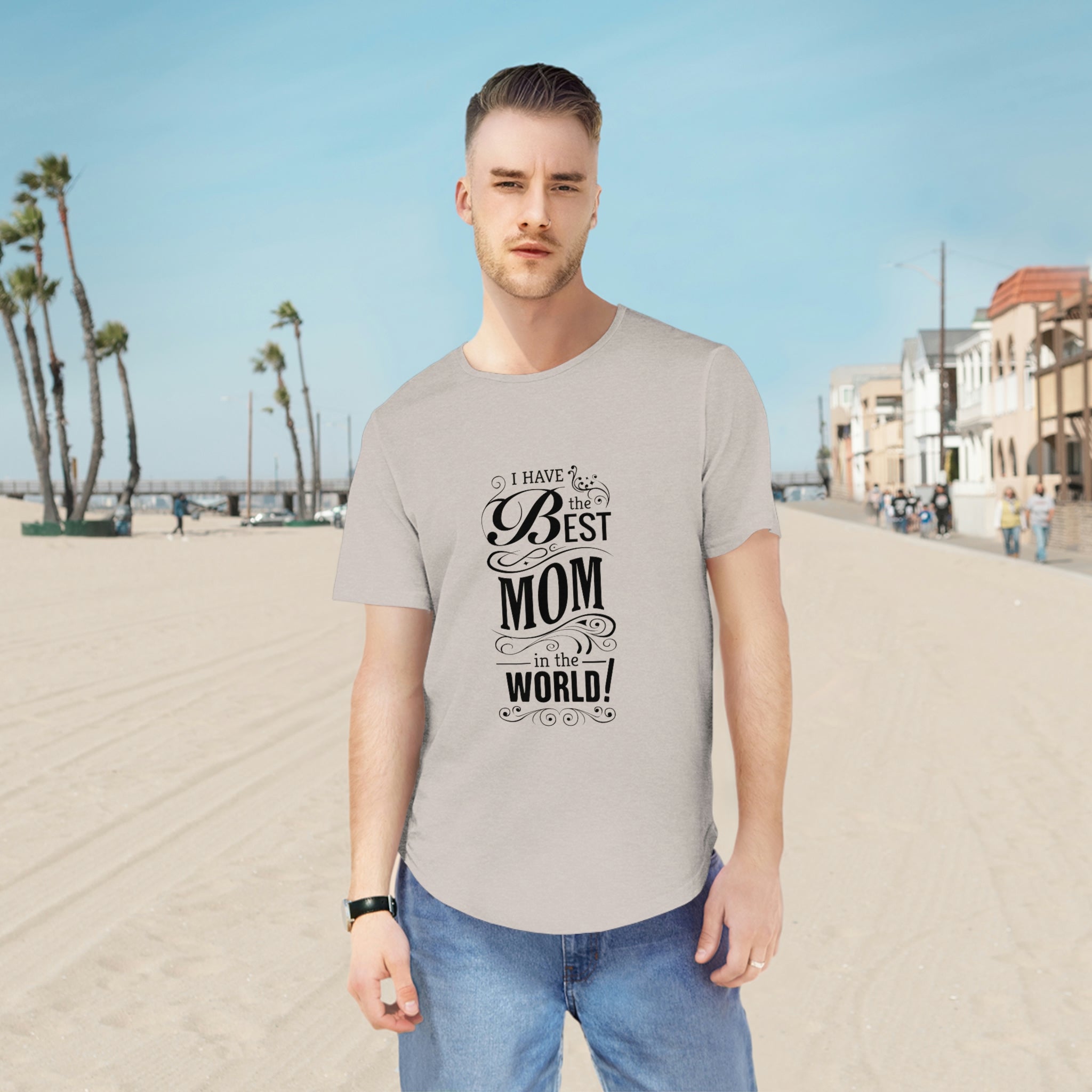 Men's Jersey Curved Hem Tee