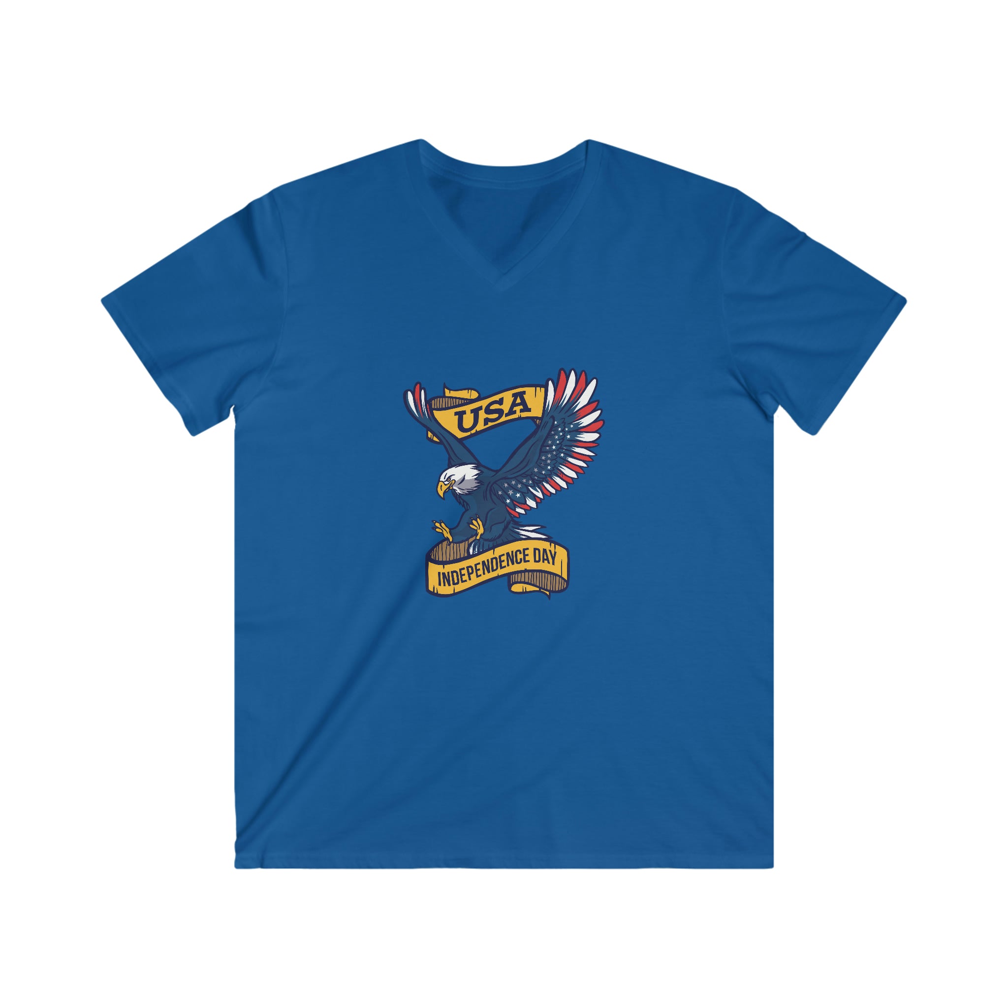 Men's Fitted V-Neck Short Sleeve Tee