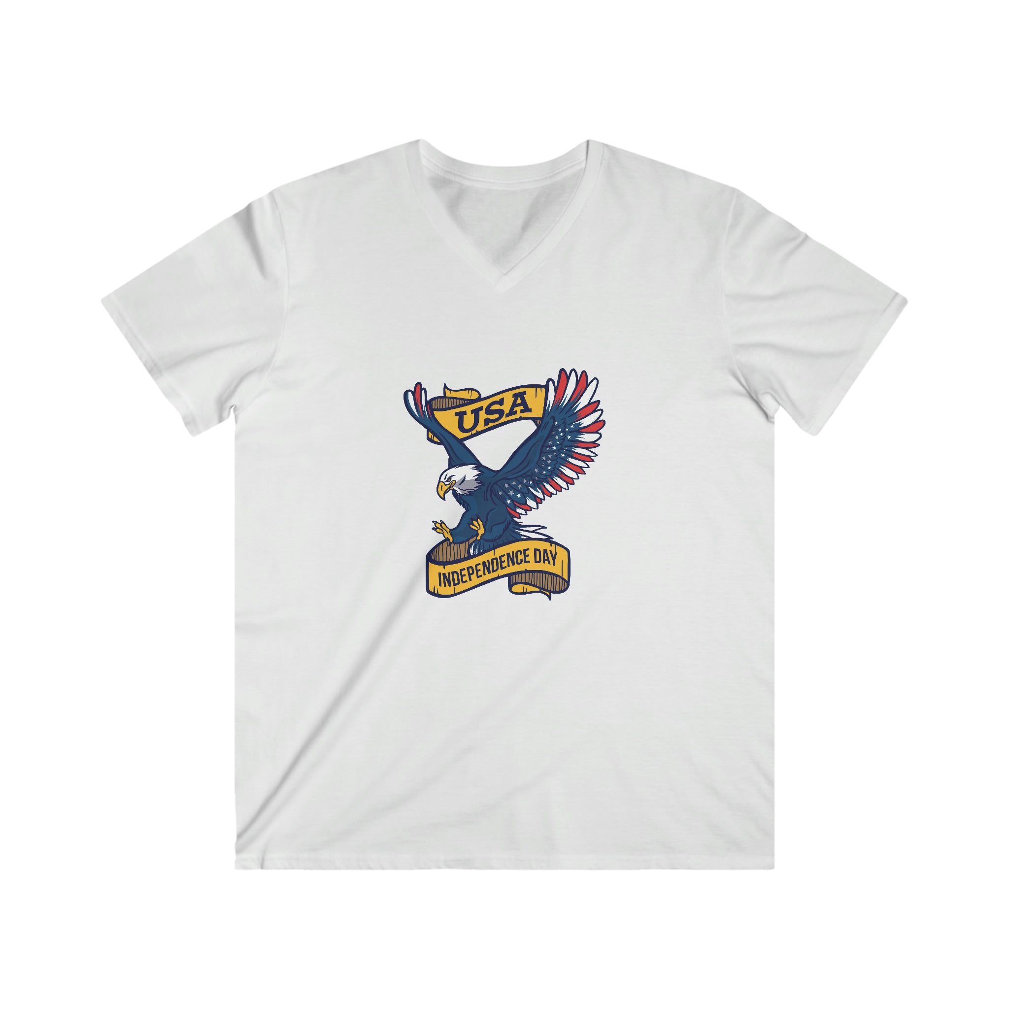 Men's Fitted V-Neck Short Sleeve Tee
