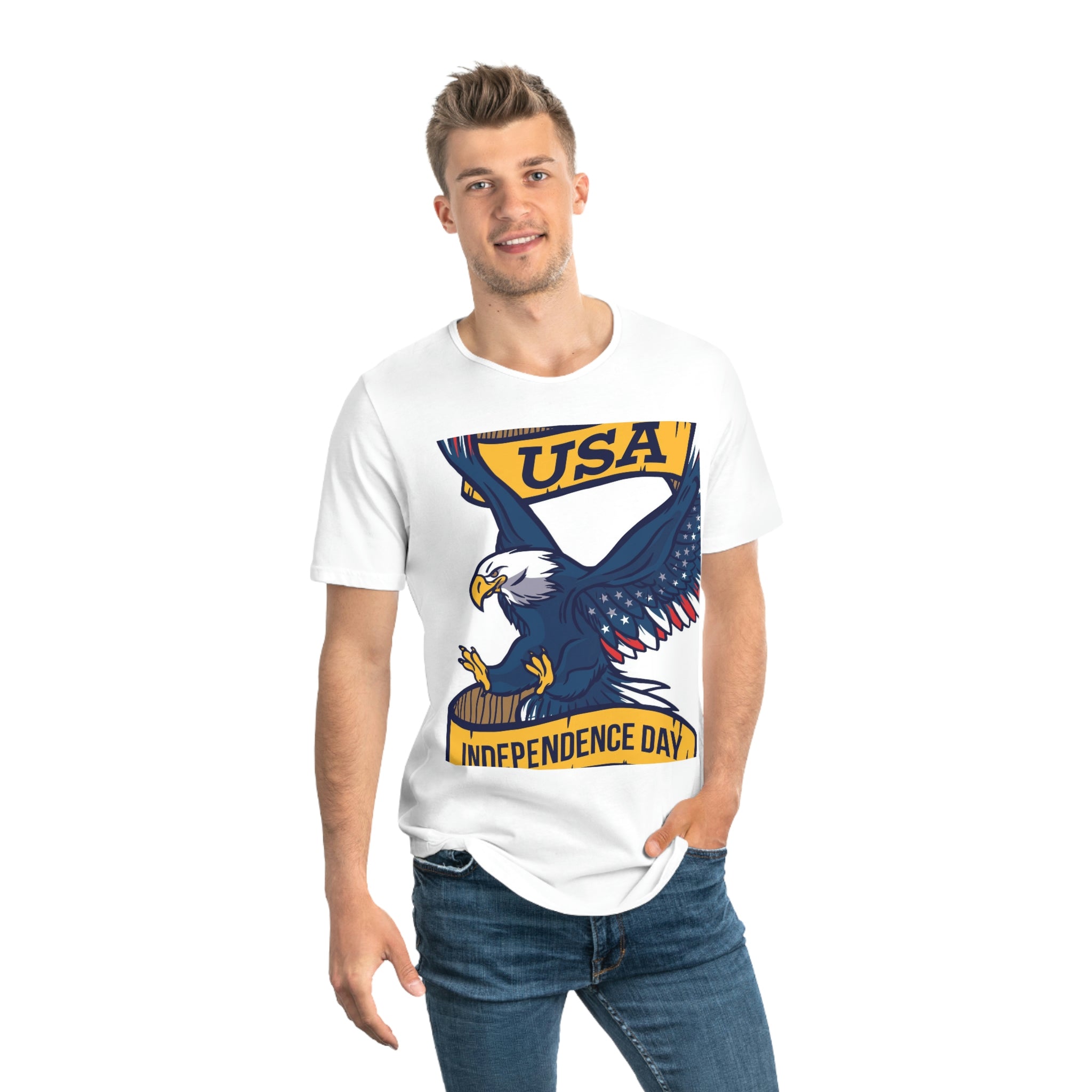 Men's Jersey Curved Hem Tee