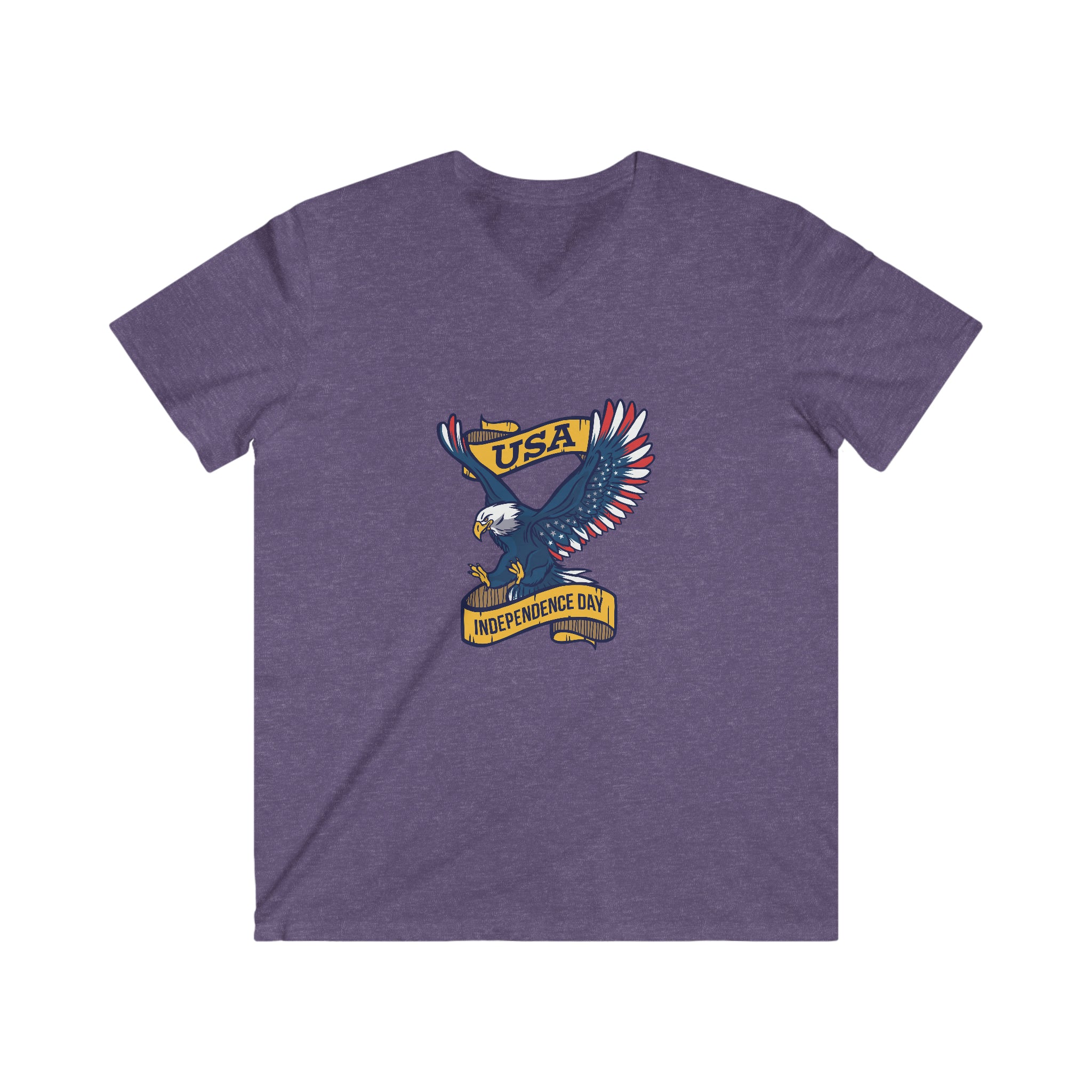 Men's Fitted V-Neck Short Sleeve Tee