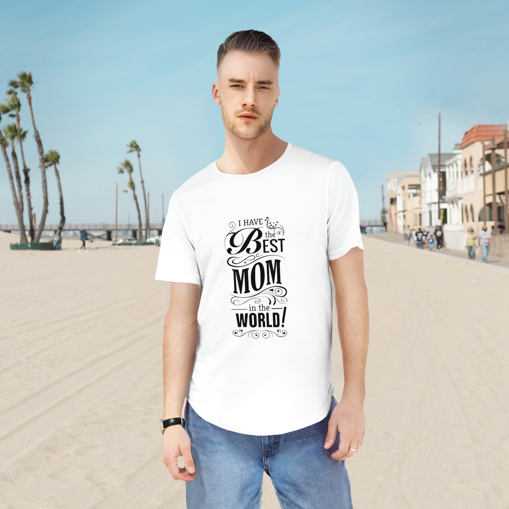 Men's Jersey Curved Hem Tee