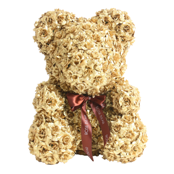 Limited Edition Gold Rose Bear 40cm Tall