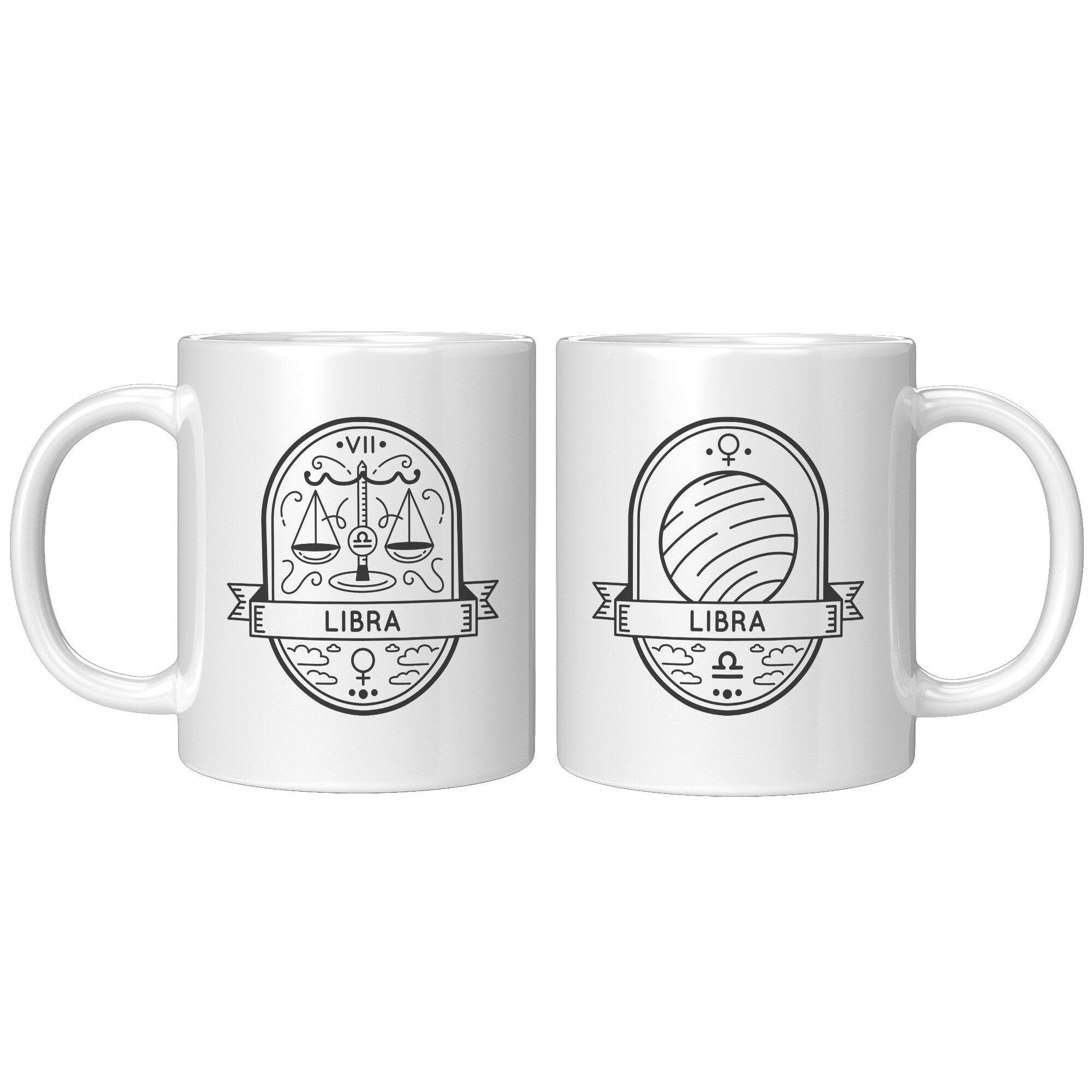 Libra 11oz White Mug