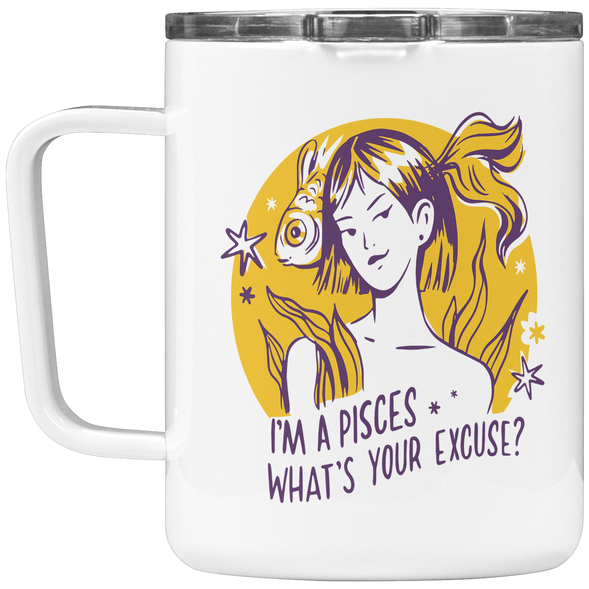 Pisces 10oZ INSULATED COFFEE MUG