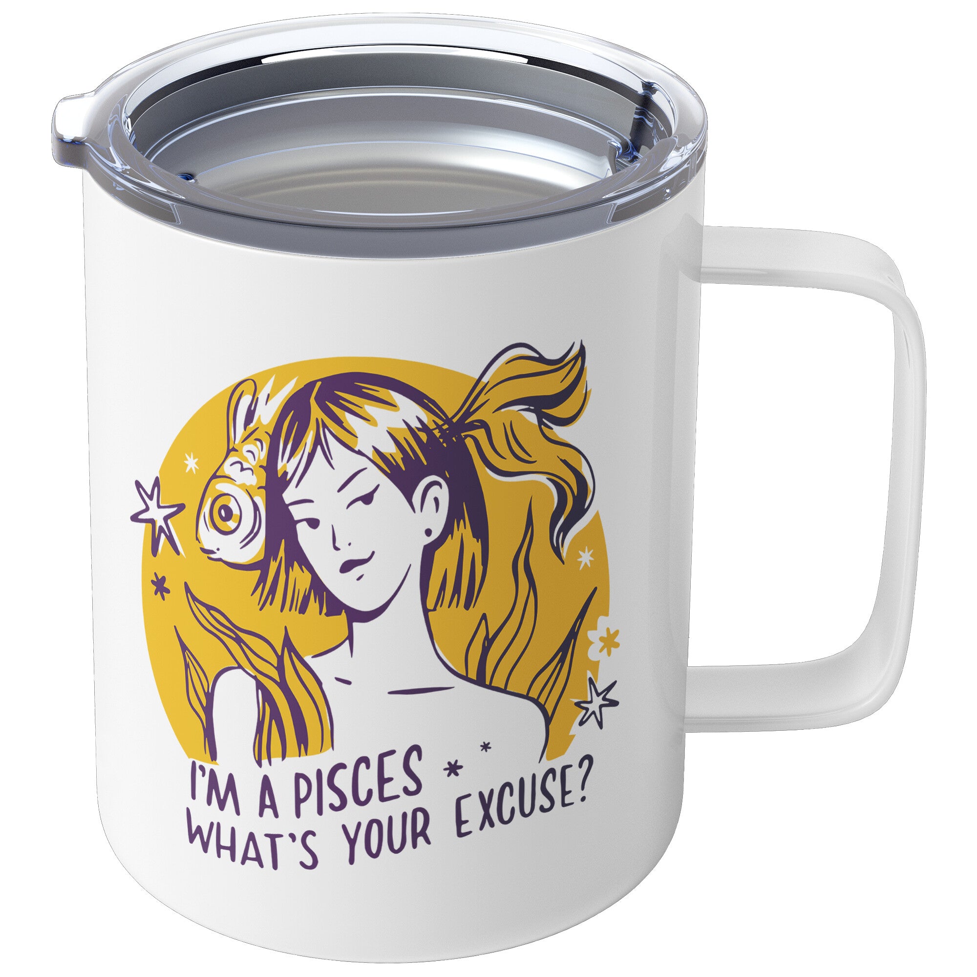 Pisces 10oZ INSULATED COFFEE MUG