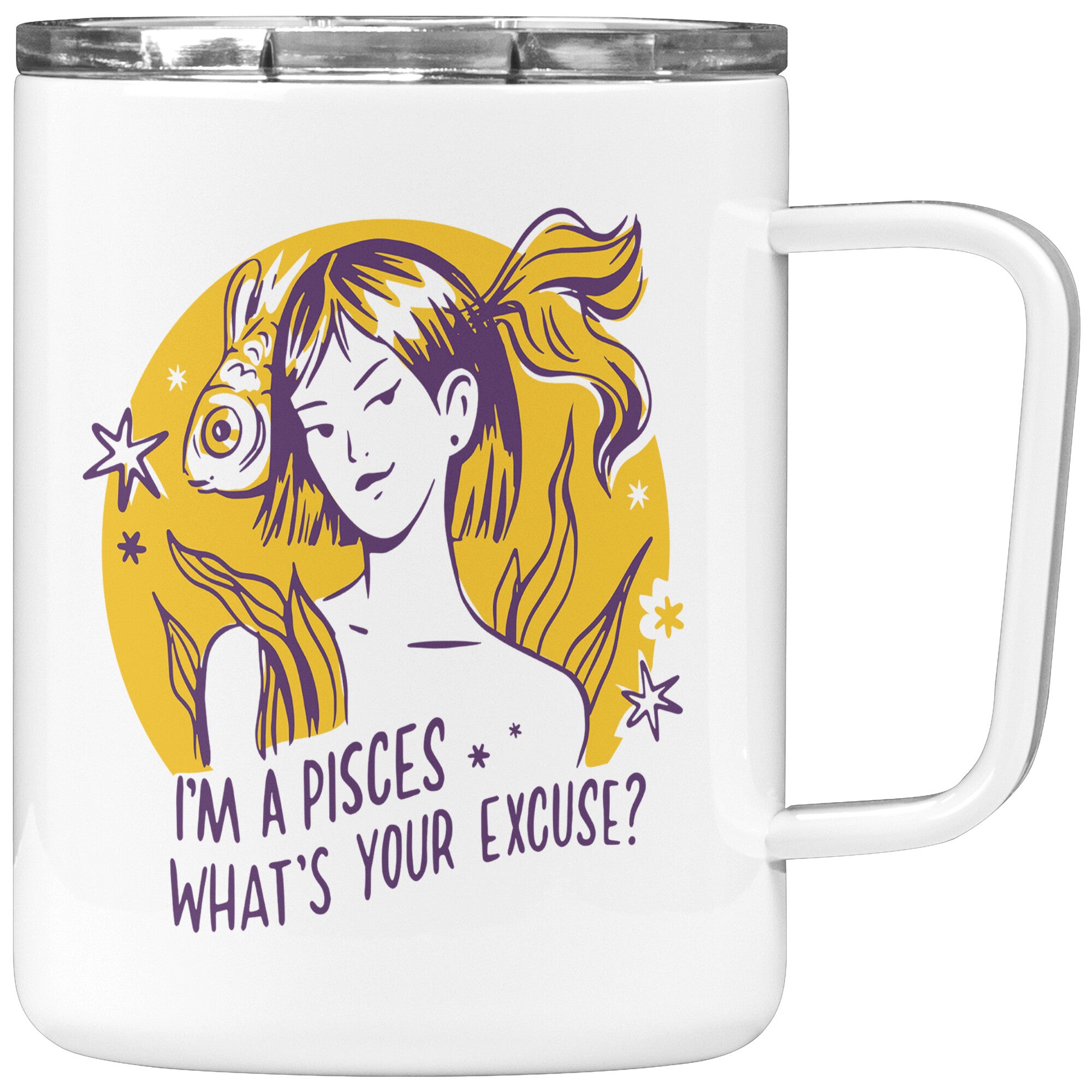 Pisces 10oZ INSULATED COFFEE MUG