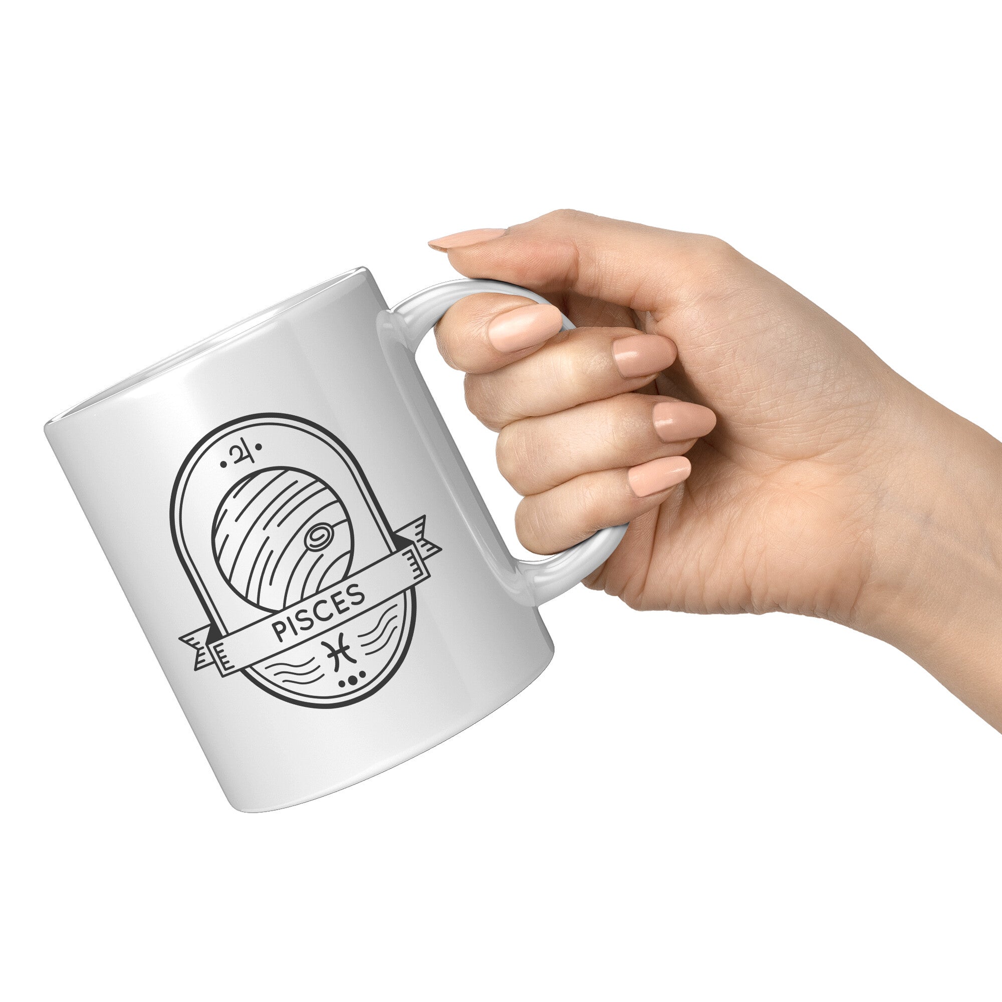 Pisces 11oz White Mug