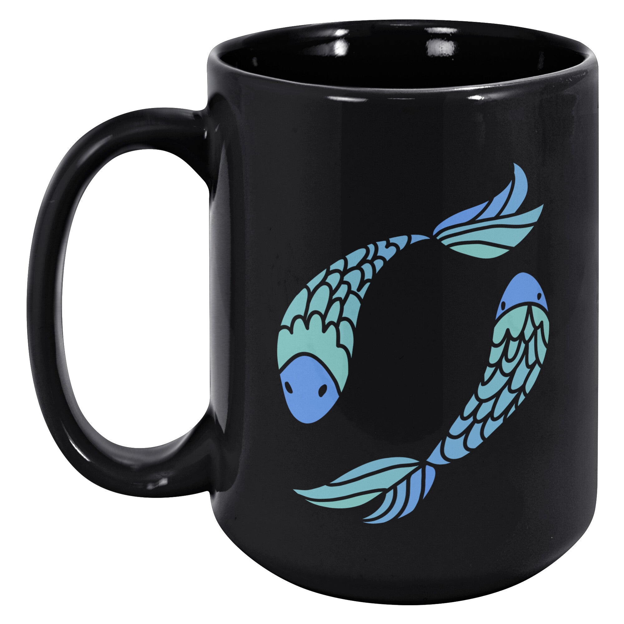 Pisces 15OZ BLACK MUG