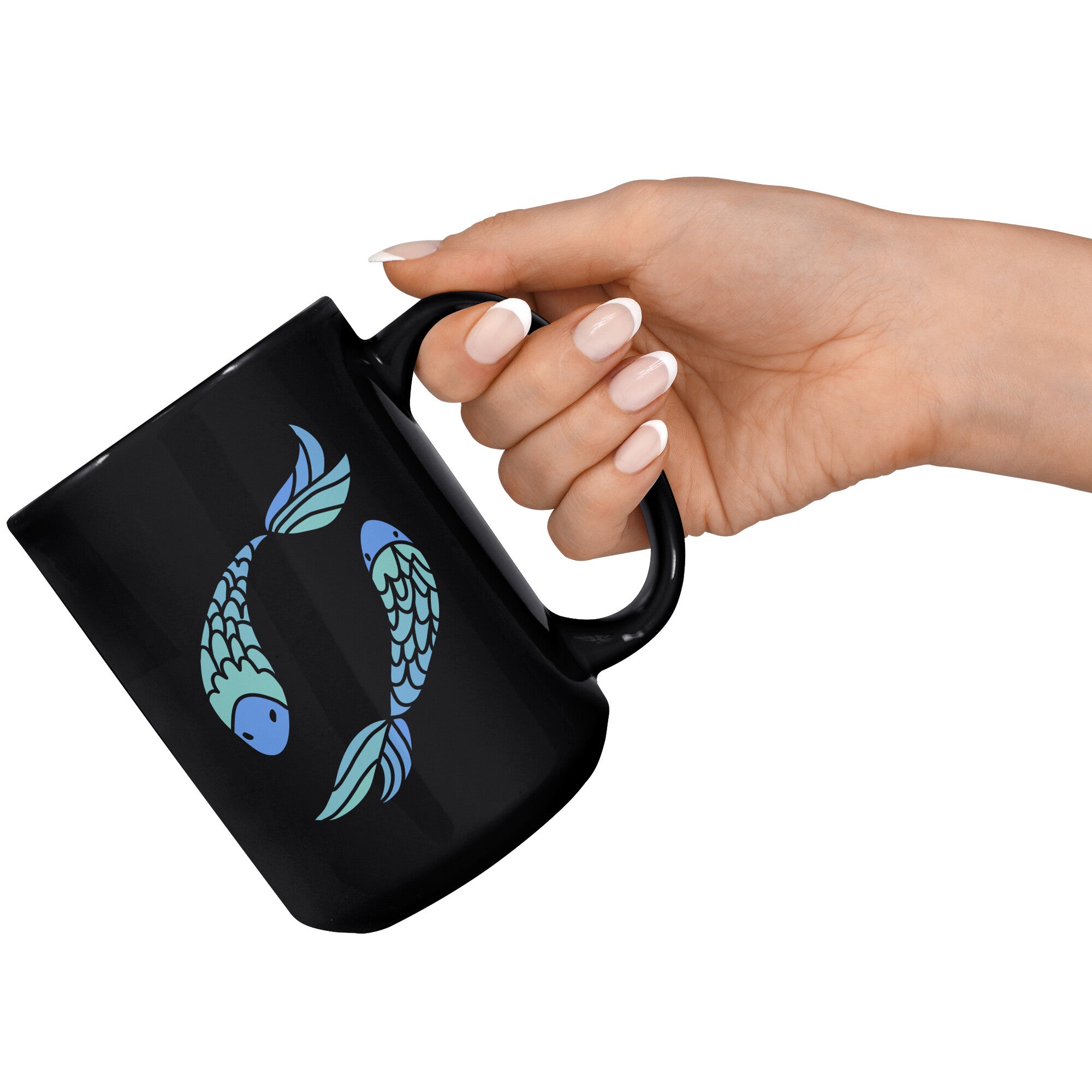 Pisces 15OZ BLACK MUG