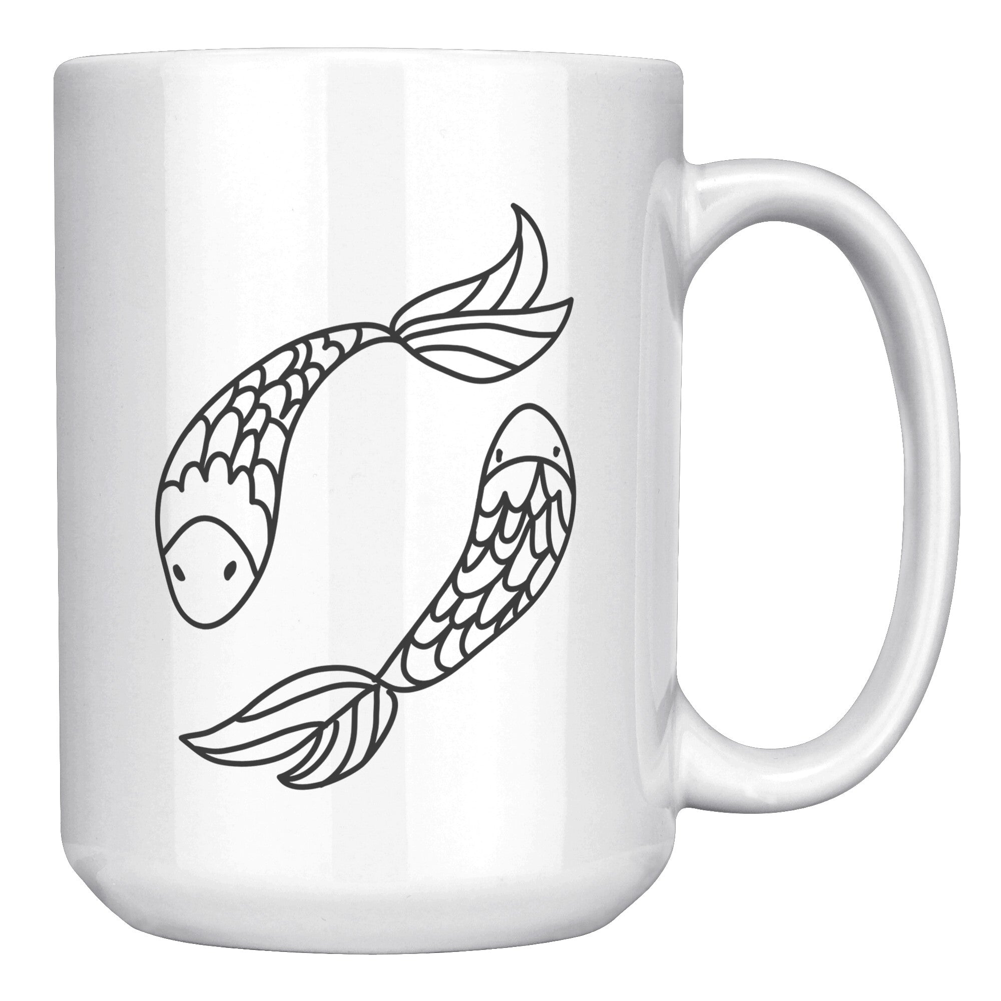 Pisces 15OZ WHITE MUG