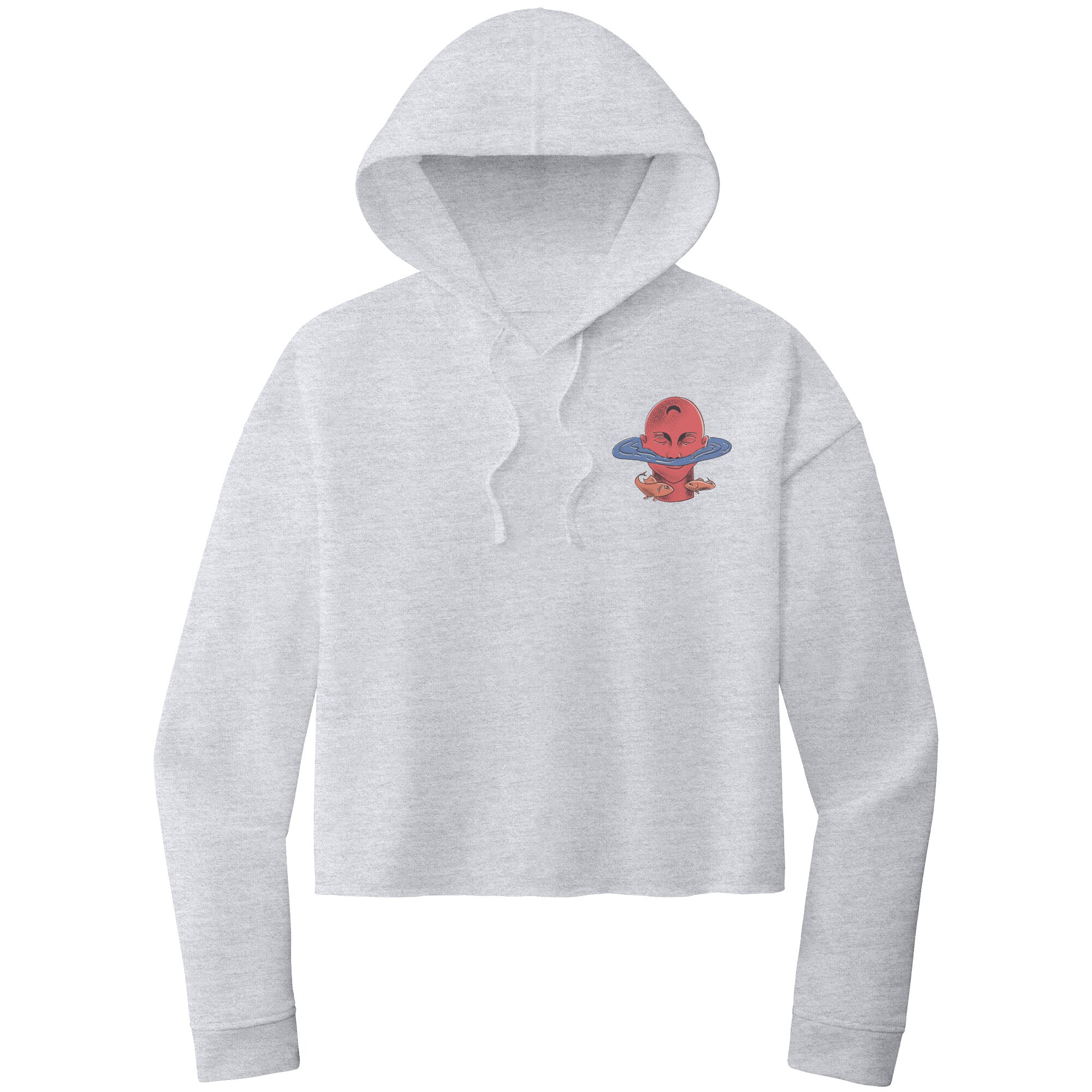 Pisces ITC WOMEN’S LIGHTWEIGHT CROP HOODED SWEATSHIRT