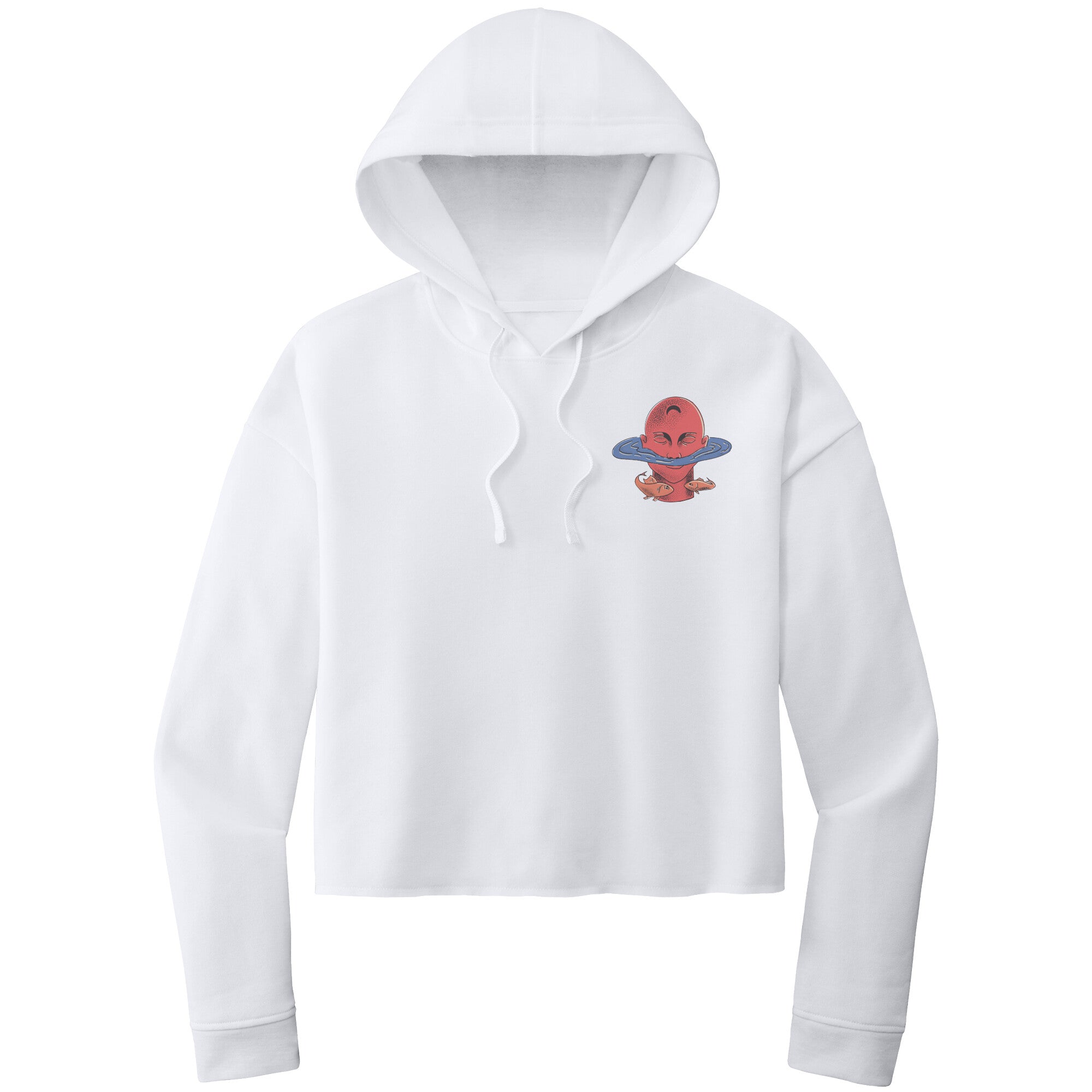 Pisces ITC WOMEN’S LIGHTWEIGHT CROP HOODED SWEATSHIRT