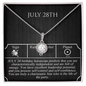 July Twenty-Eighth Necklace