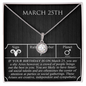 March Twenty-Fifth Necklace
