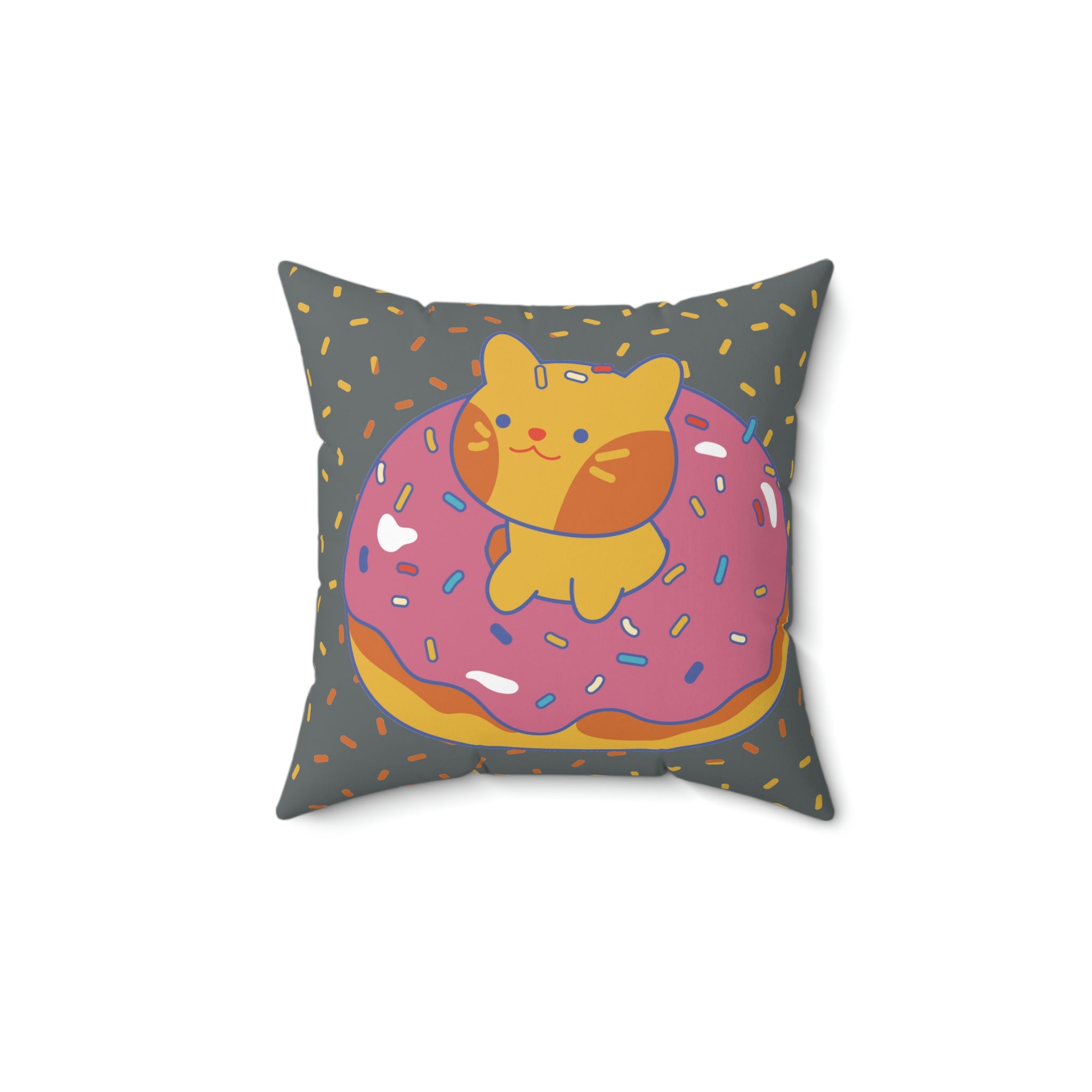 Faux Suede Square Pillow