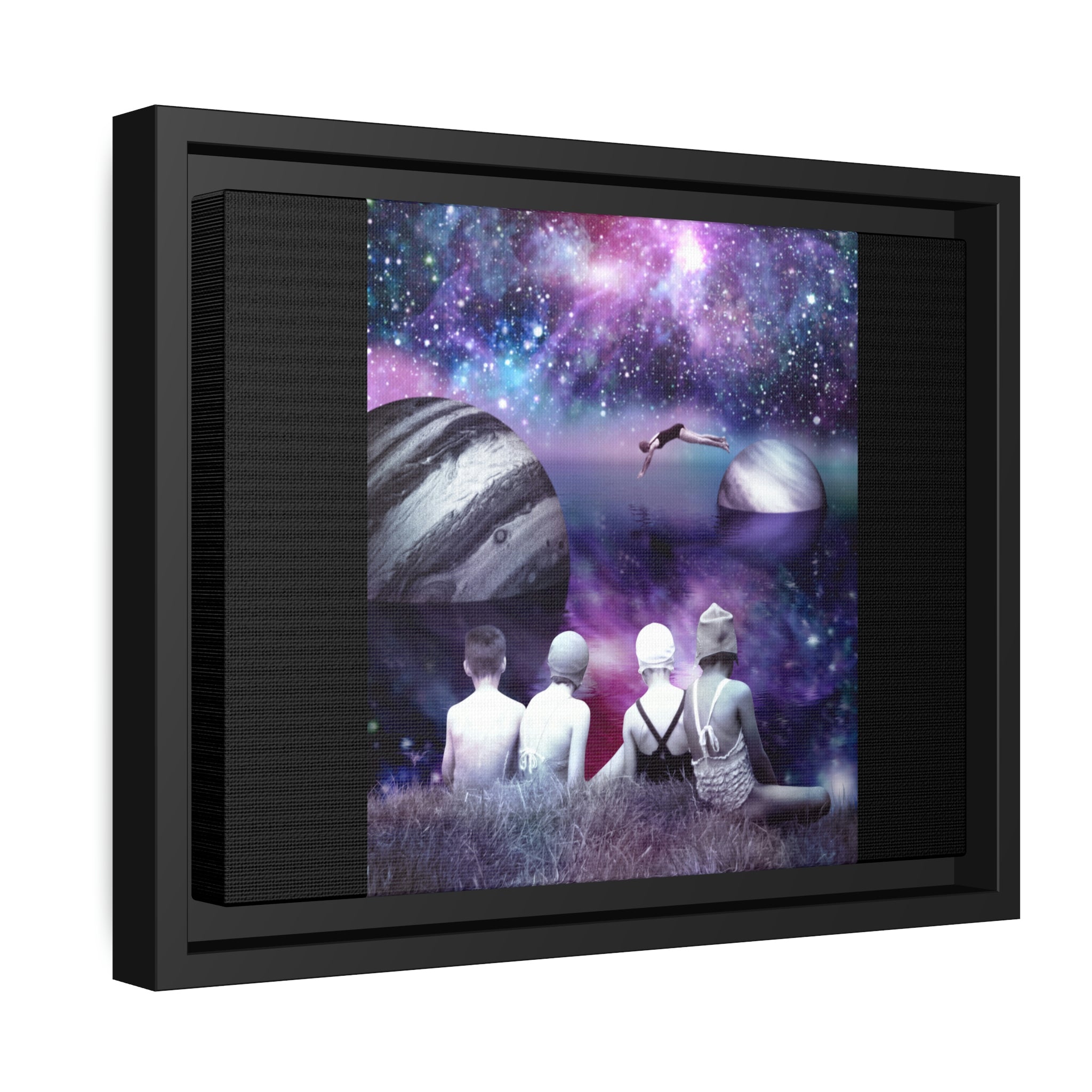 Matte Canvas, Black Frame