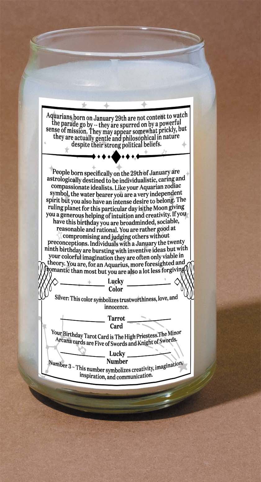 January Twenty-Ninth Candle