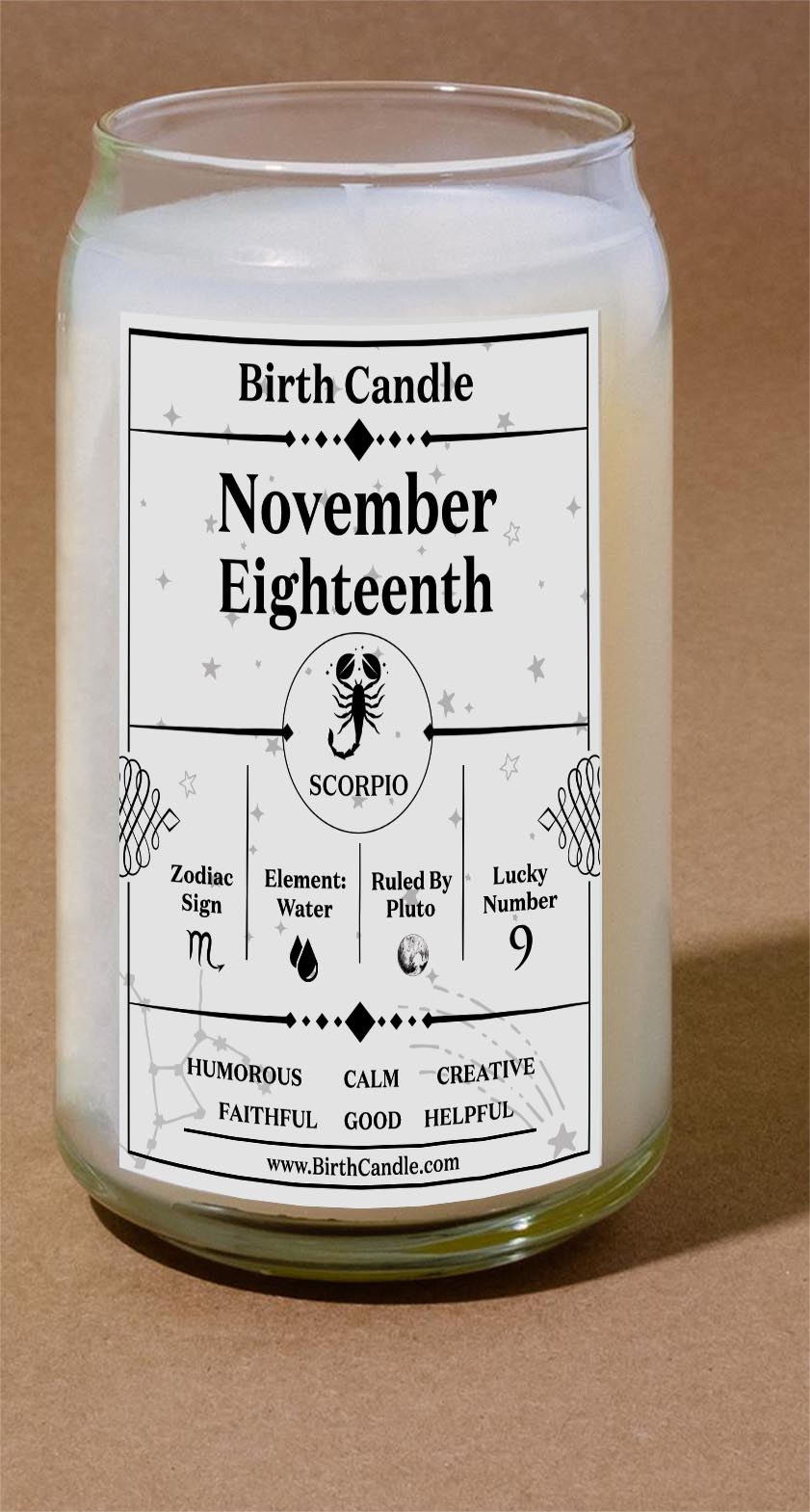 November Eighteenth Candle