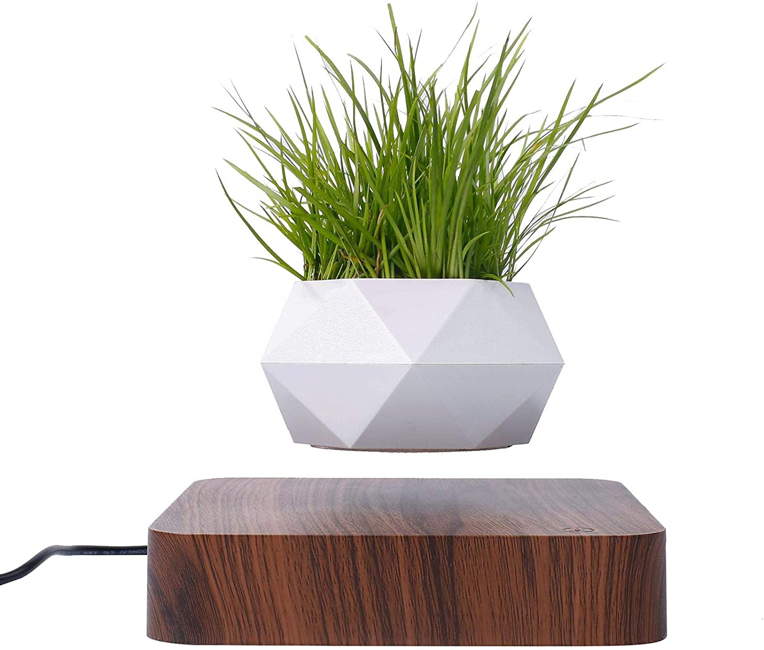 Newly Levitating Plant Pot|Creative Levitating Air Bonsai Pot|Rotation Planters|Magnetic Levitation Suspension Flower Floating Pot|Potted Plant Desk Decor|Flower Pots & Planters|Birthday Gift