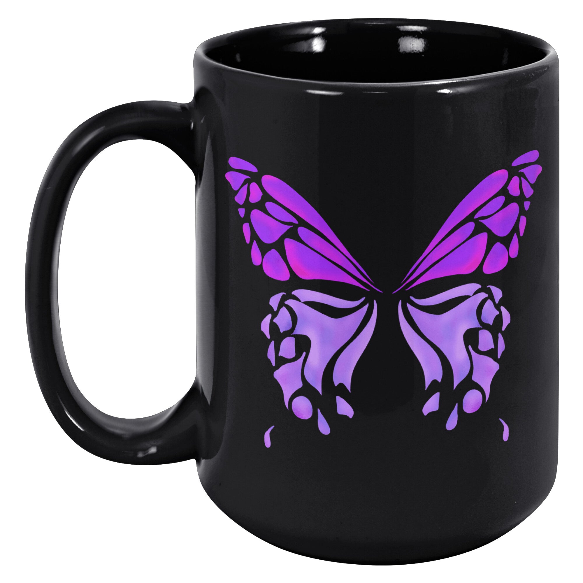 15OZ Black Printed Mug