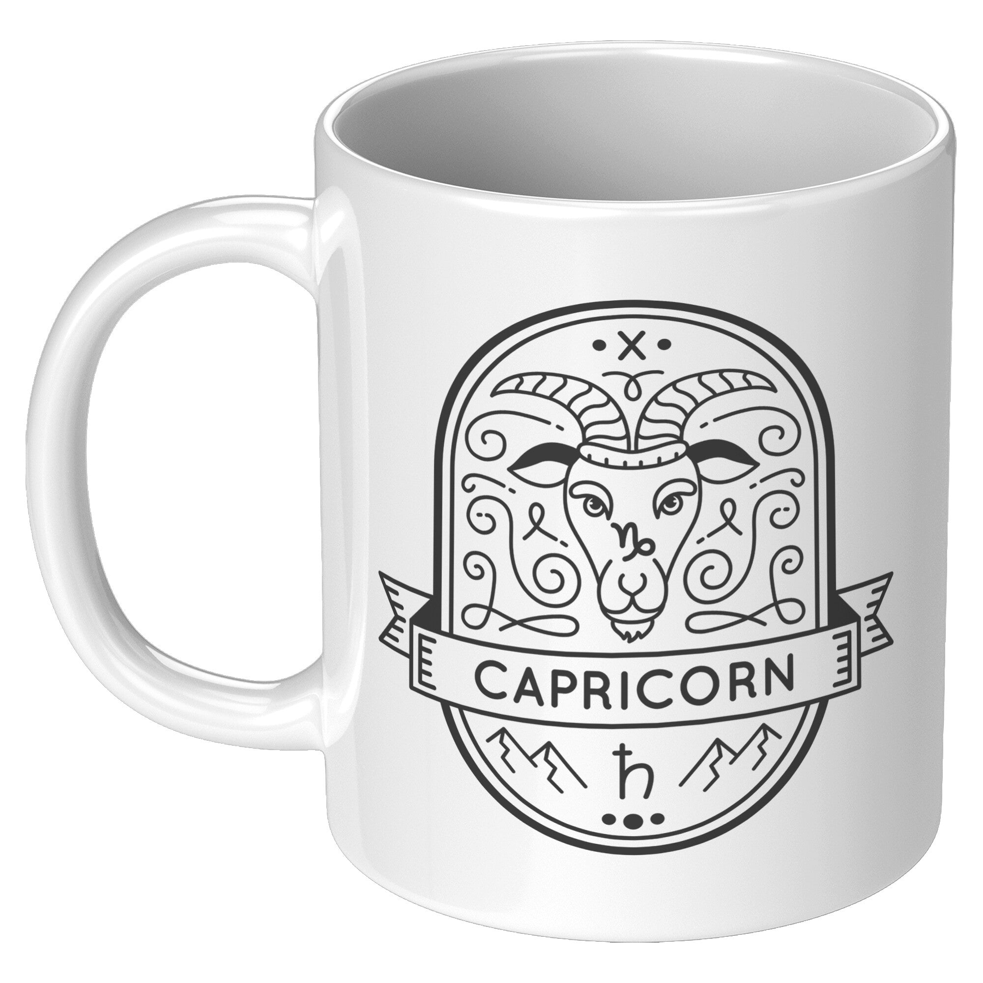 Capricorn 11oz White Mug
