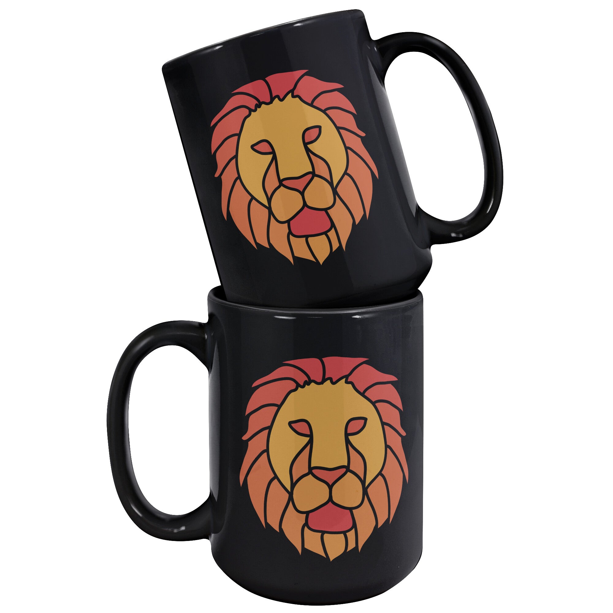 Leo 15OZ BLACK MUG