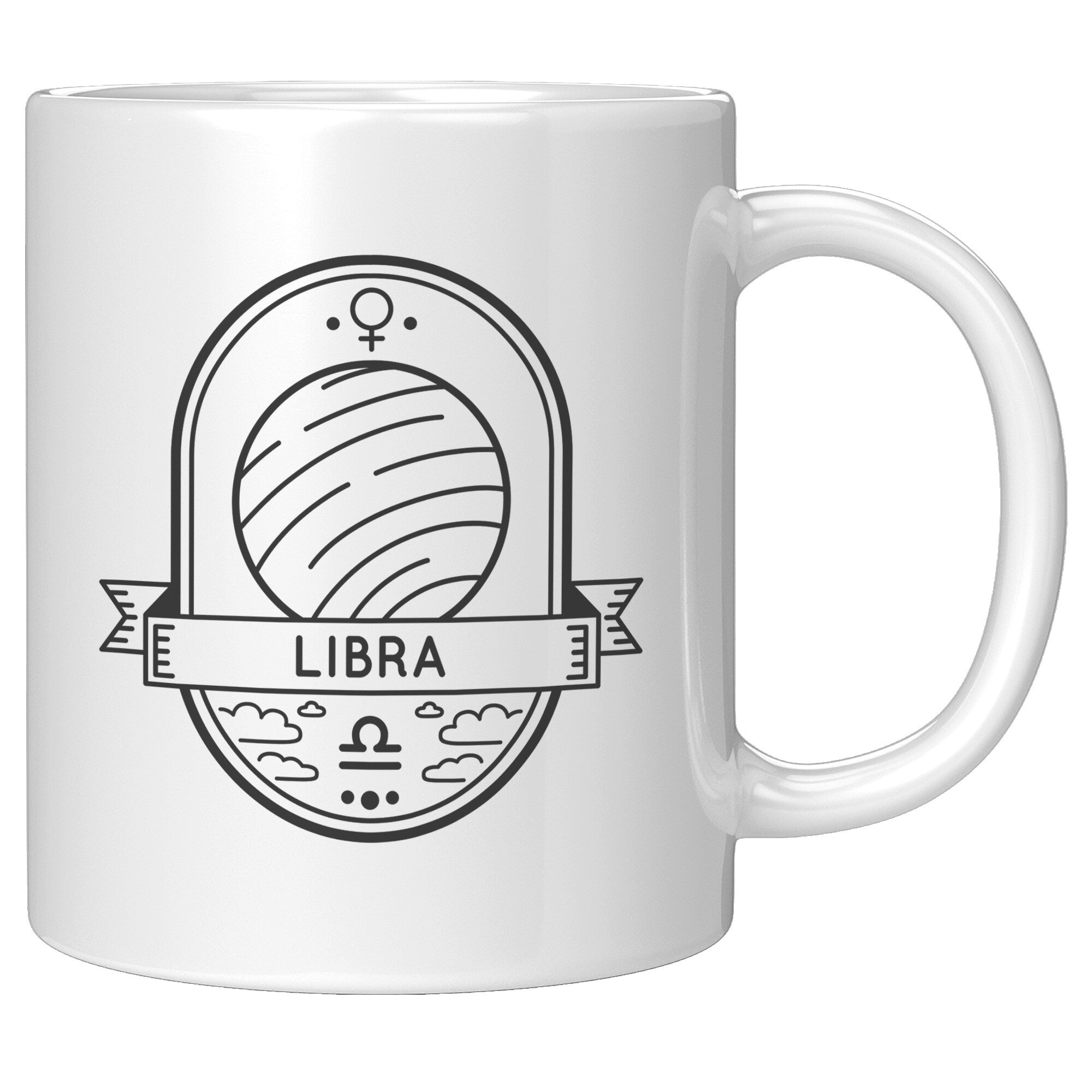Libra 11oz White Mug