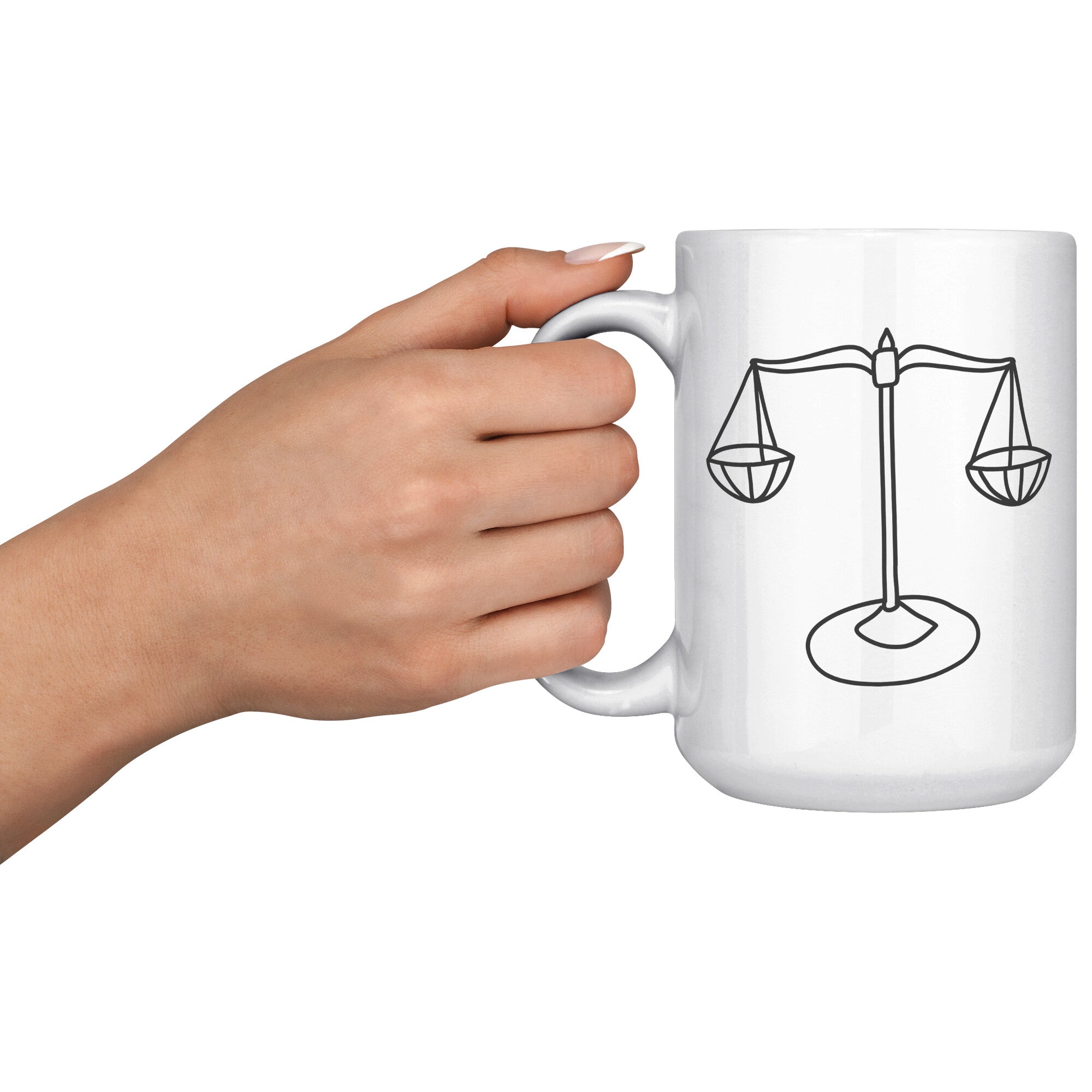 Libra 15OZ WHITE MUG
