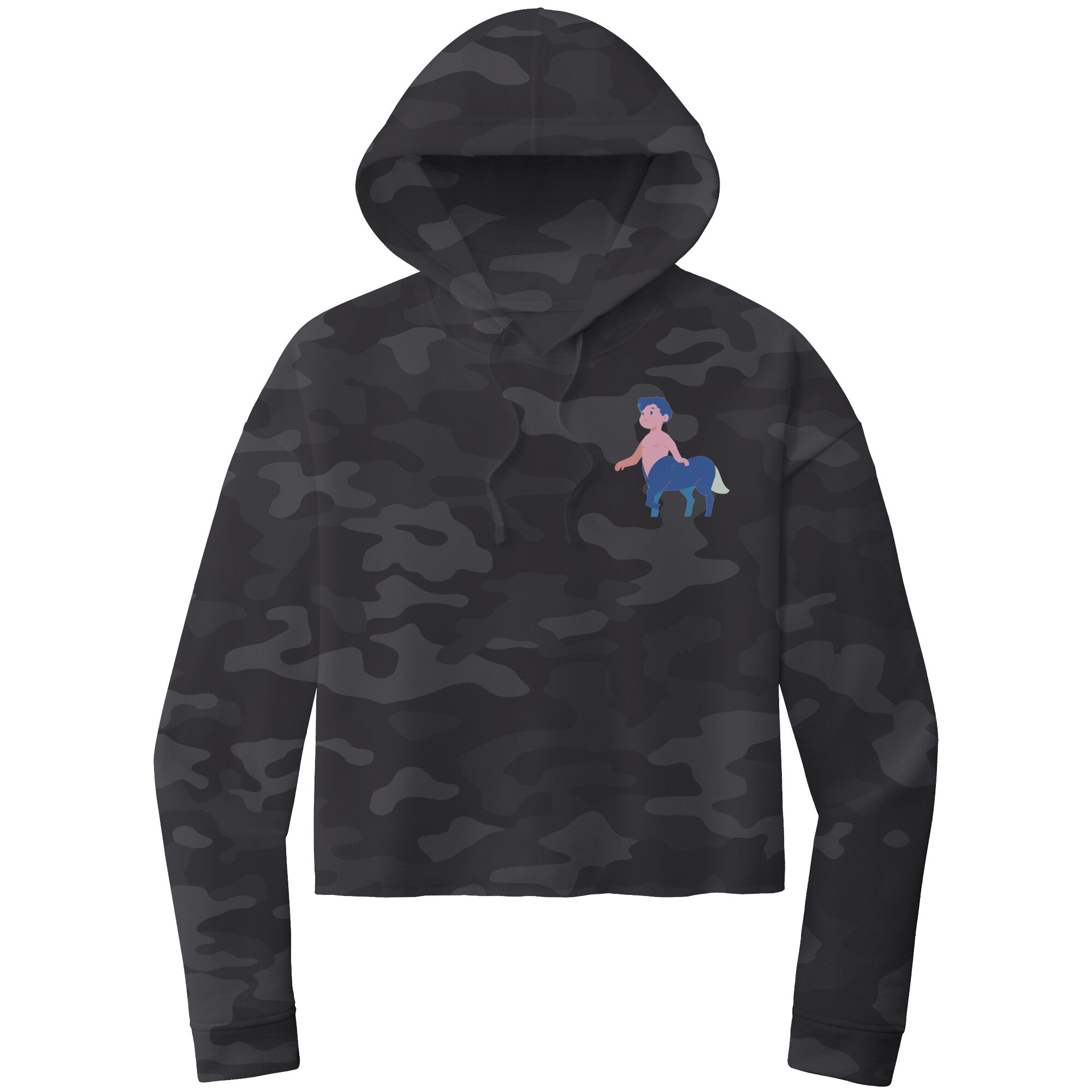 Sagittarius ITC WOMEN’S LIGHTWEIGHT CROP HOODED SWEATSHIRT