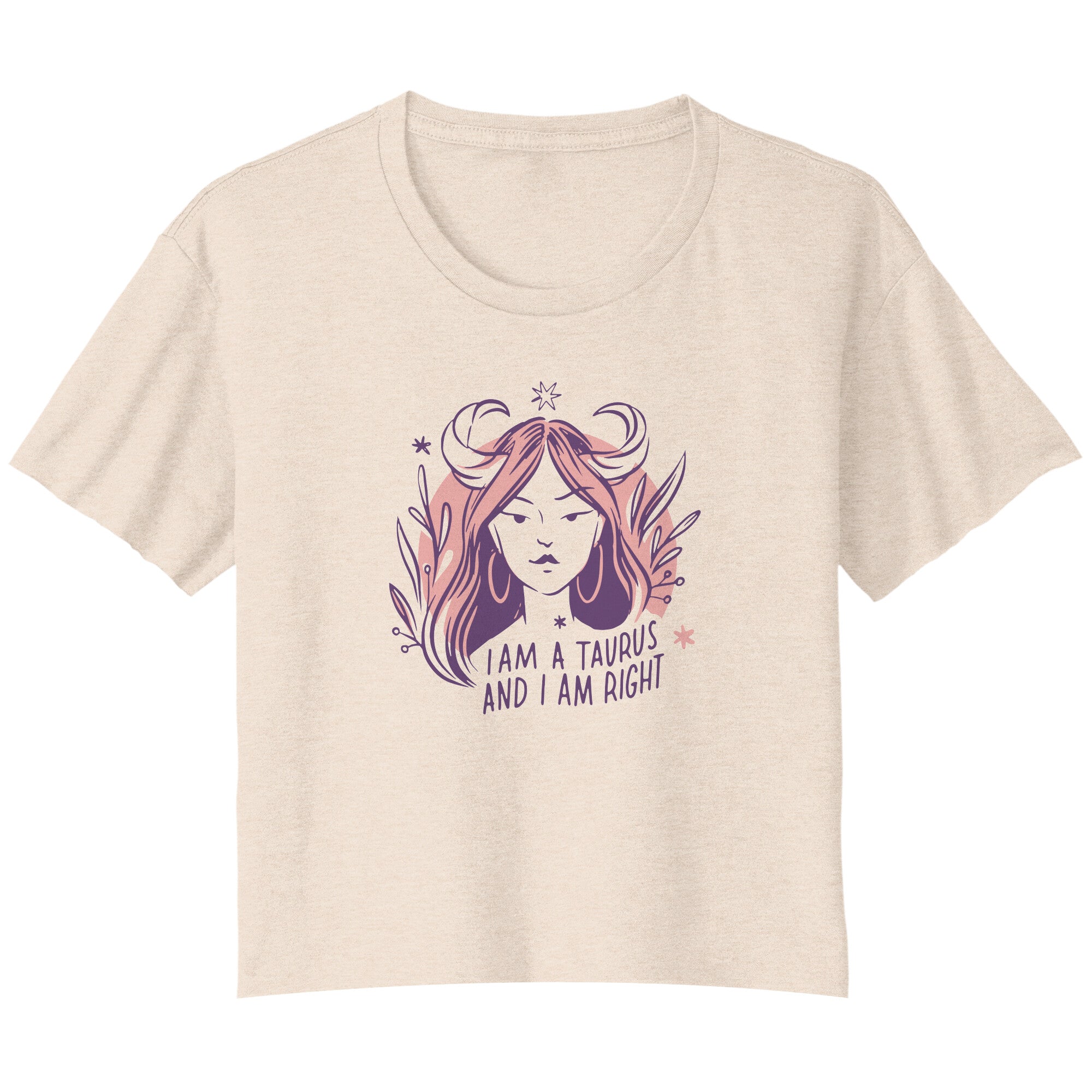 Taurus BELLA LADIES FLOWY CROP T-SHIRT