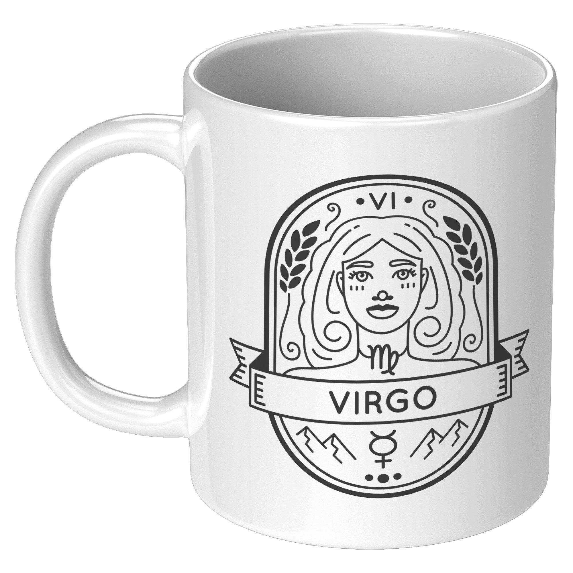 Virgo 11oz White Mug