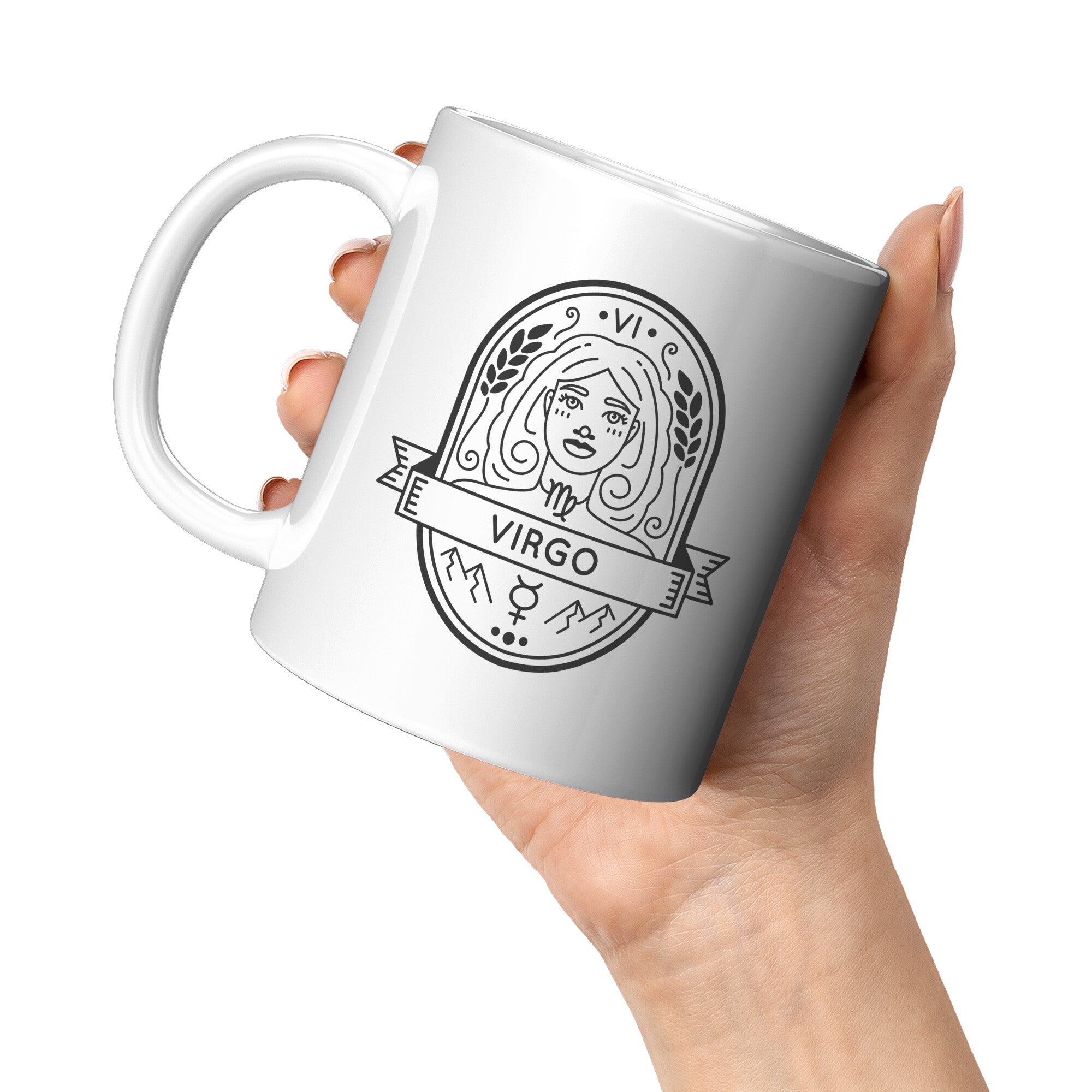 Virgo 11oz White Mug
