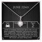 June Twenty-Second Necklace