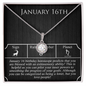 January Sixteenth Necklace