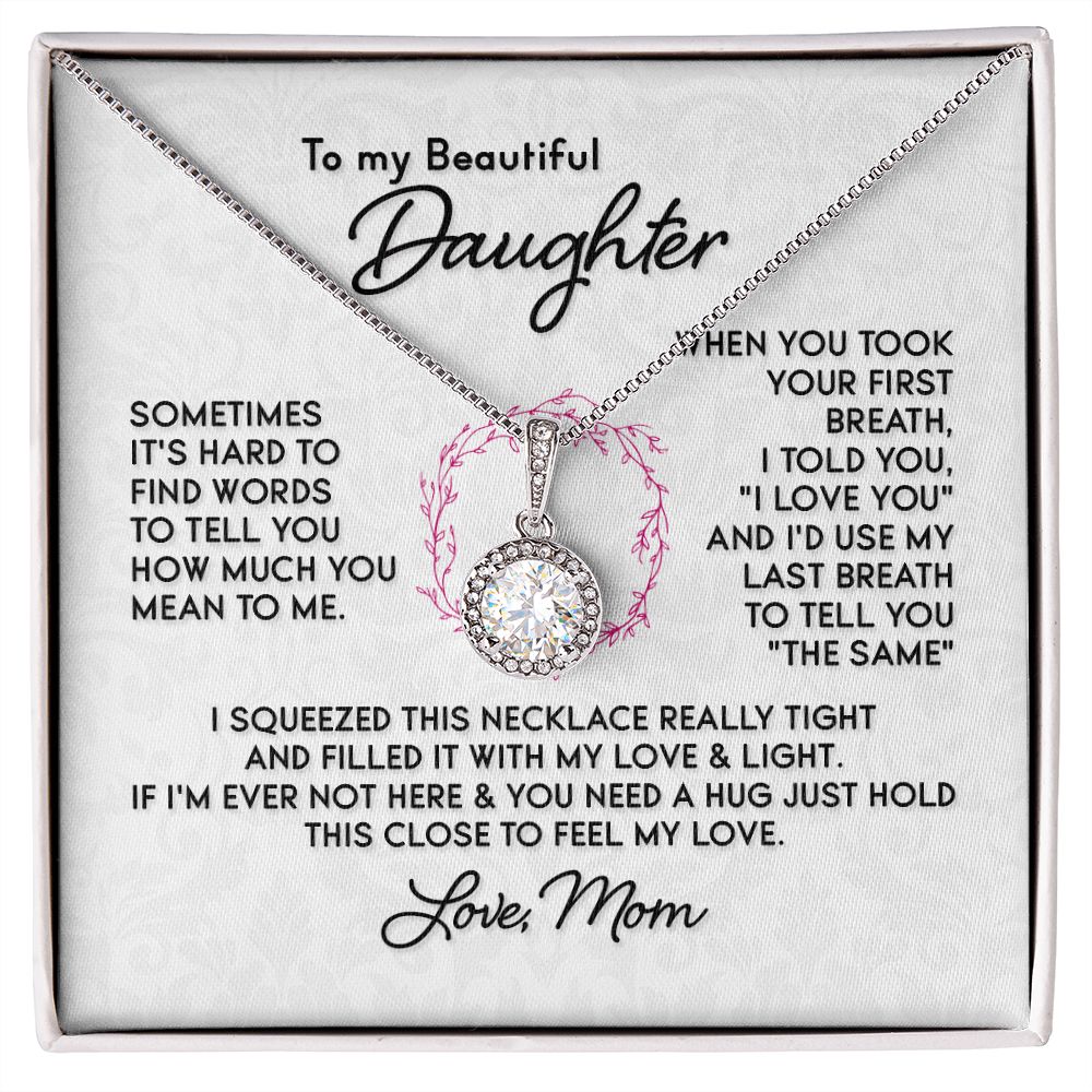 To My Daughter Necklace