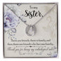 To My Sister Necklace