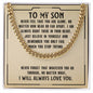 To My Son Necklace