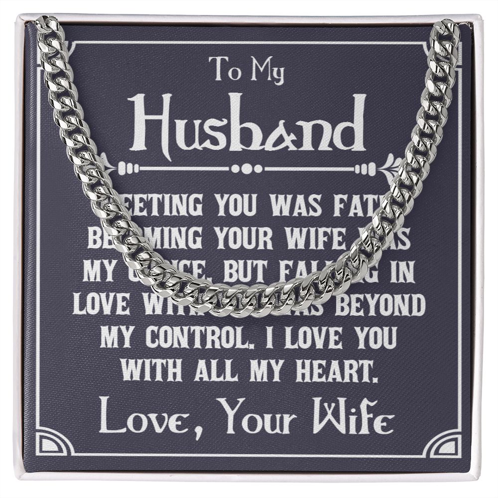 To My Husband Necklace