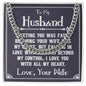 To My Husband Necklace