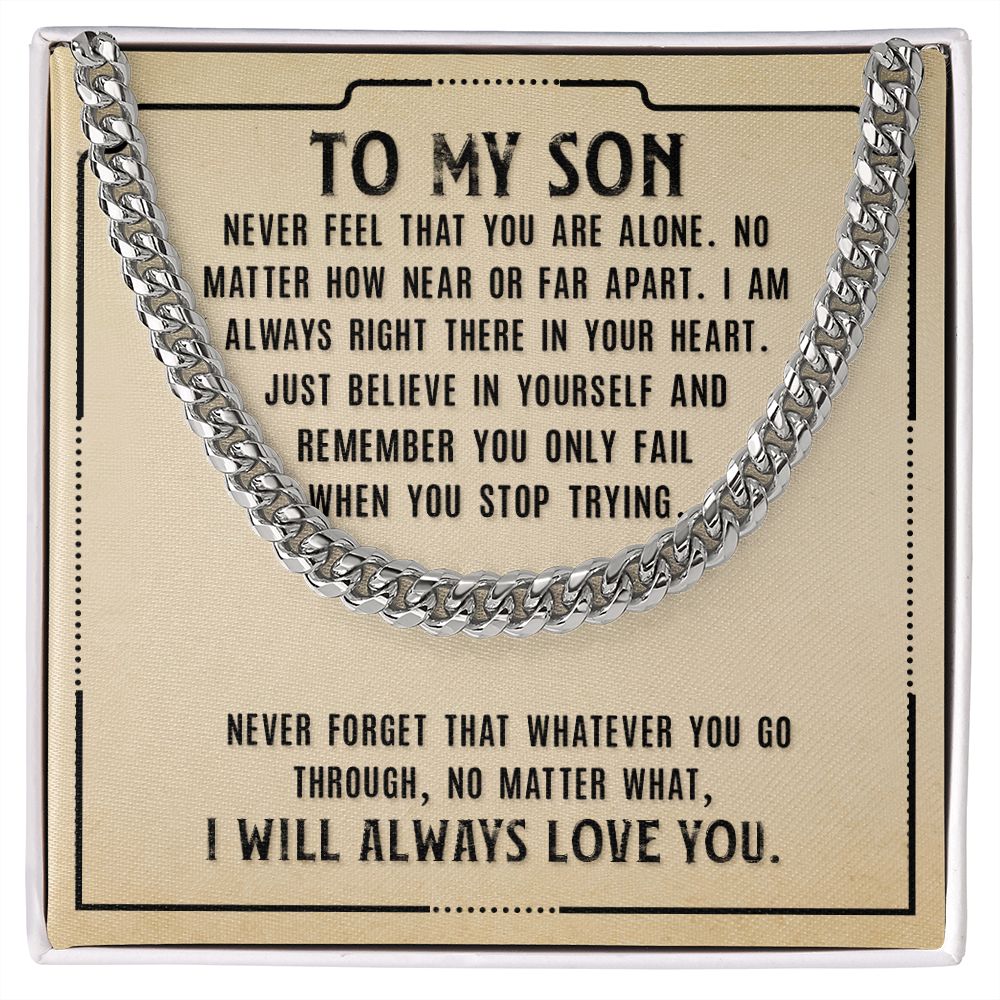 To My Son Necklace