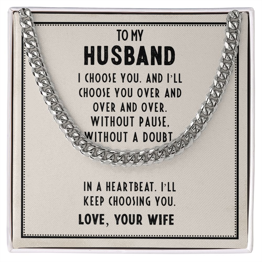 To My Husband Necklace
