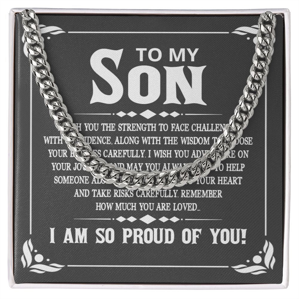 To My Son Necklace